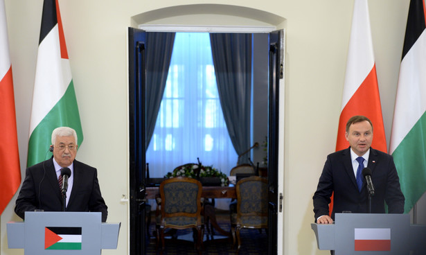 Prezydent RP Andrzej Duda i prezydent Autonomii Palestyńskiej Mahmoud Abbas