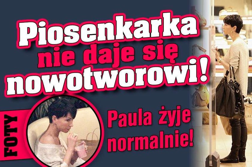 Piosenkarka nie daje się nowotworowi! Paula żyje normalnie! FOTY