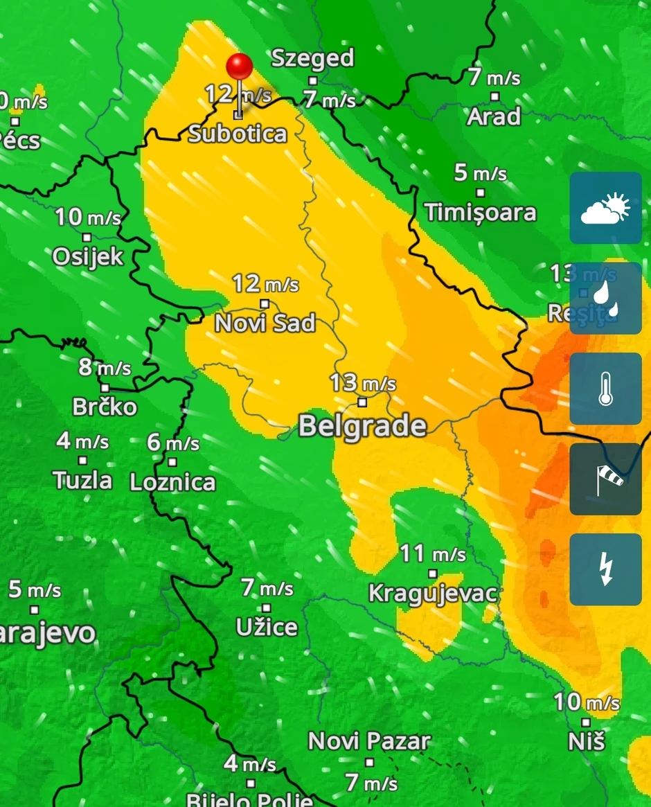 Jača i hladnija košava pojačaće osećaj zahlađenja