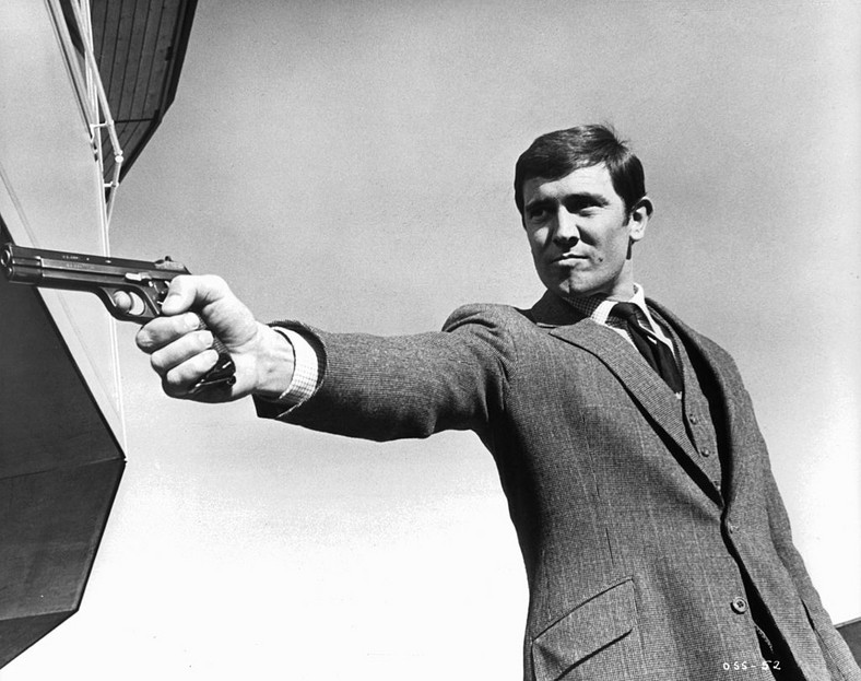 George Lazenby jako James Bond w filmie "W tajnej służbie Jej Królewskiej Mości"