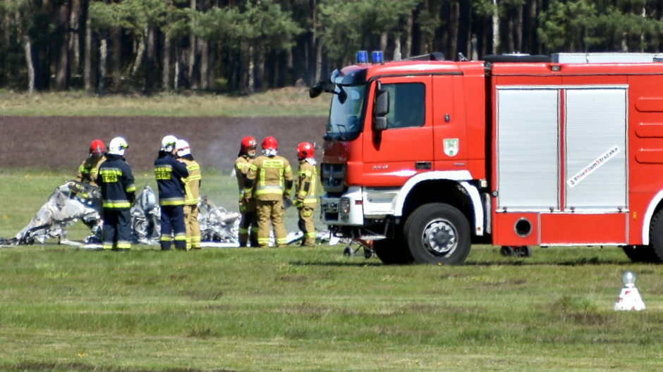 Katastrofa awionetki na lotnisku w Zielonej Górze