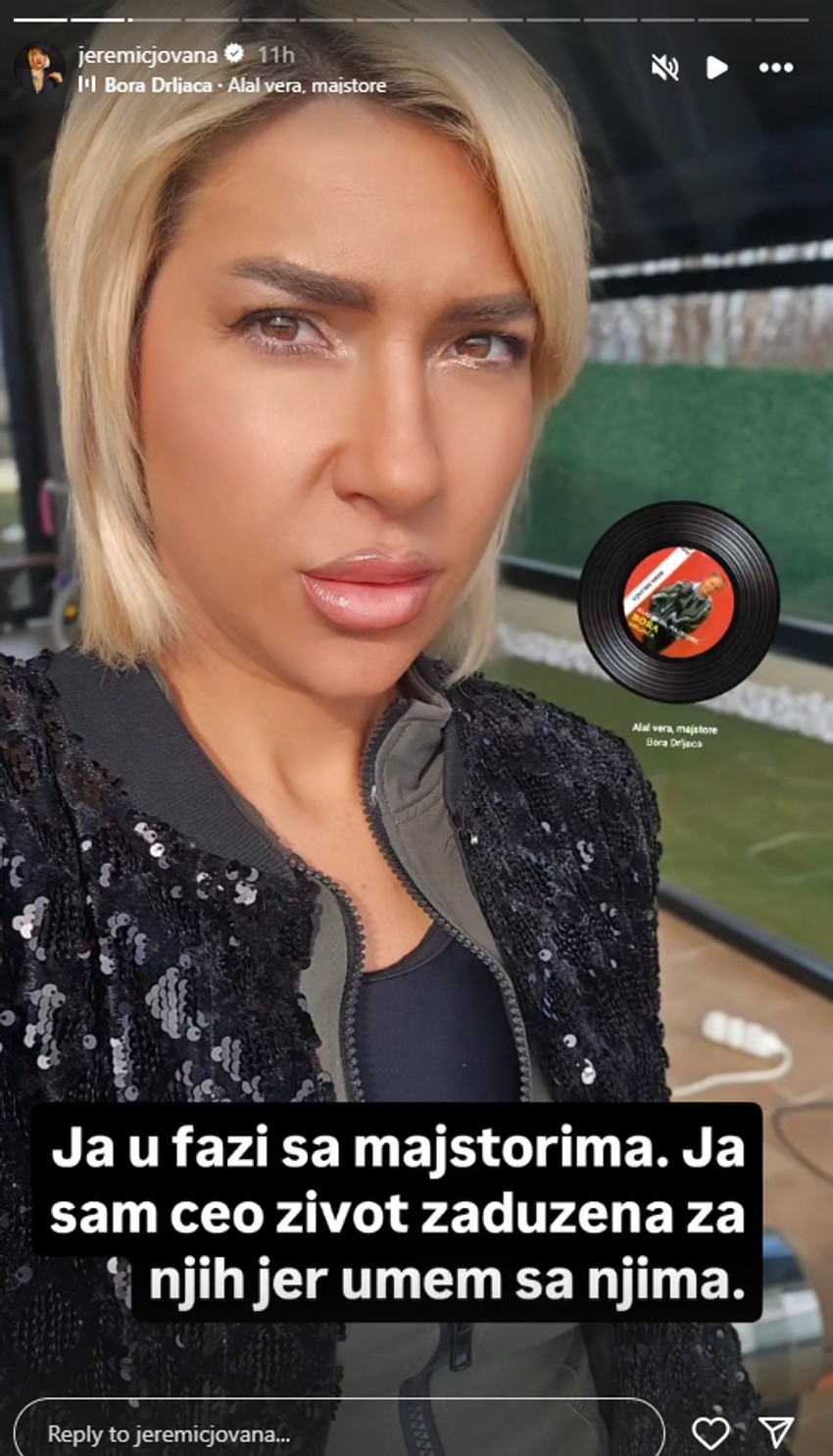 Jovana Jeremić, objava