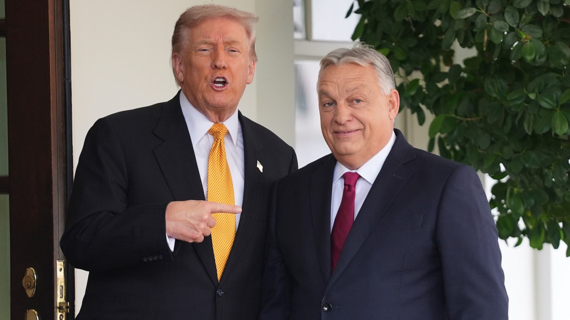 Americký prezident Donald Trump a maďarský premiér Viktor Orbán.
