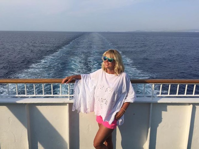 Ewa Wachowicz na wakacjach