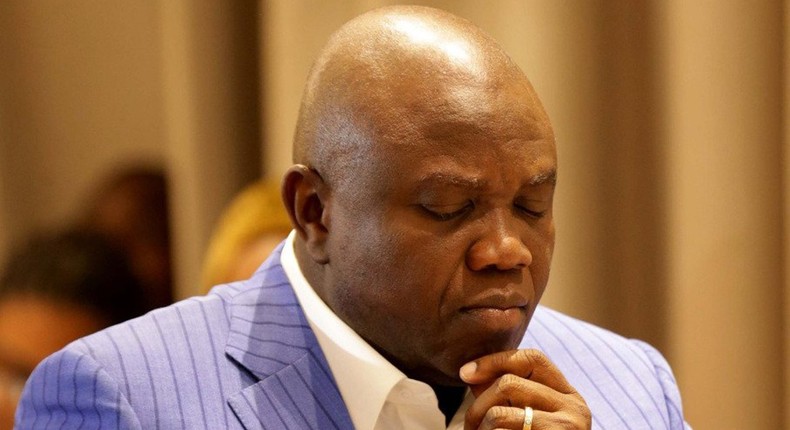 Former Governor of Lagos Akinwunmi Ambode has been under fire since he left office  (Lagos govt house)