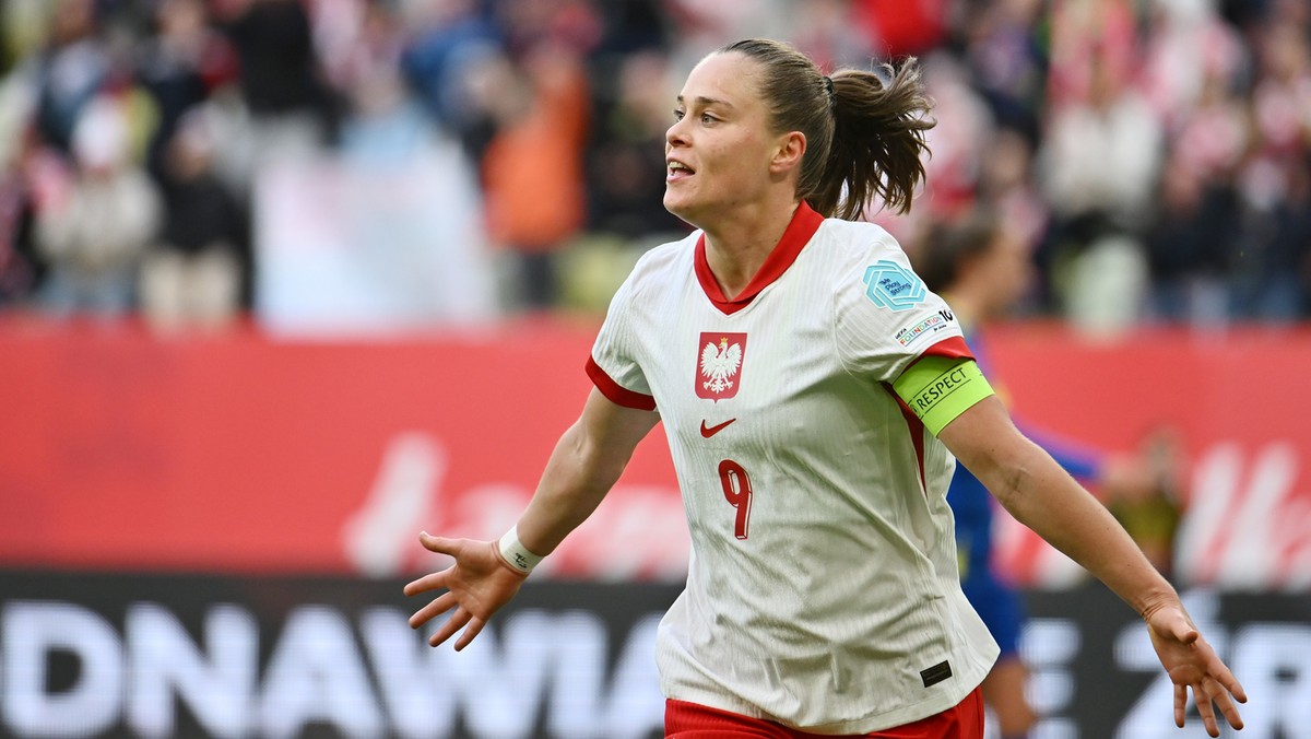 Kapitanka reprezentacji Polski Ewa Pajor