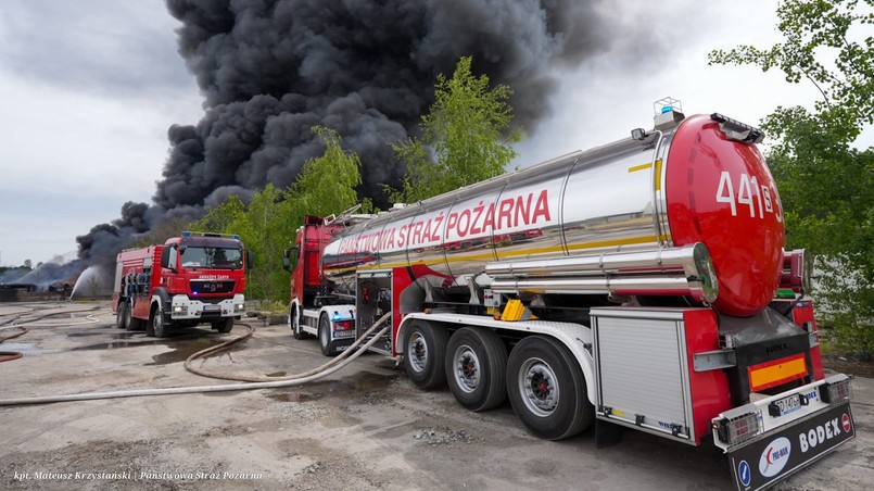 pożar w Siemianowicach Śląskich