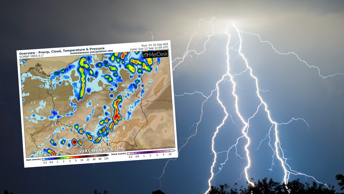 Prognoza pogody na weekend. Burze i grad w części kraju. IMGW ostrzega