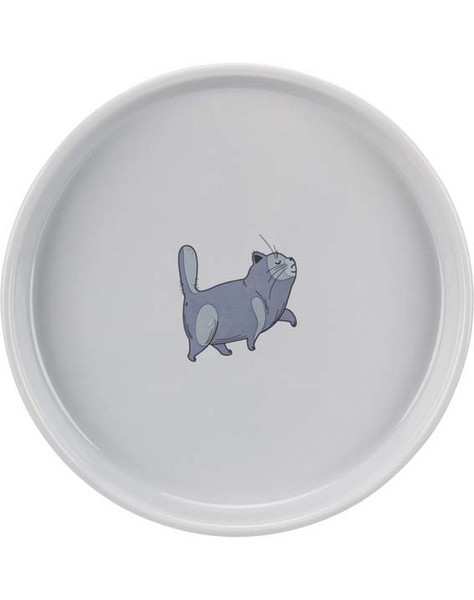 TRIXIE Ceramic cat bowl with short mouth 600 ml
