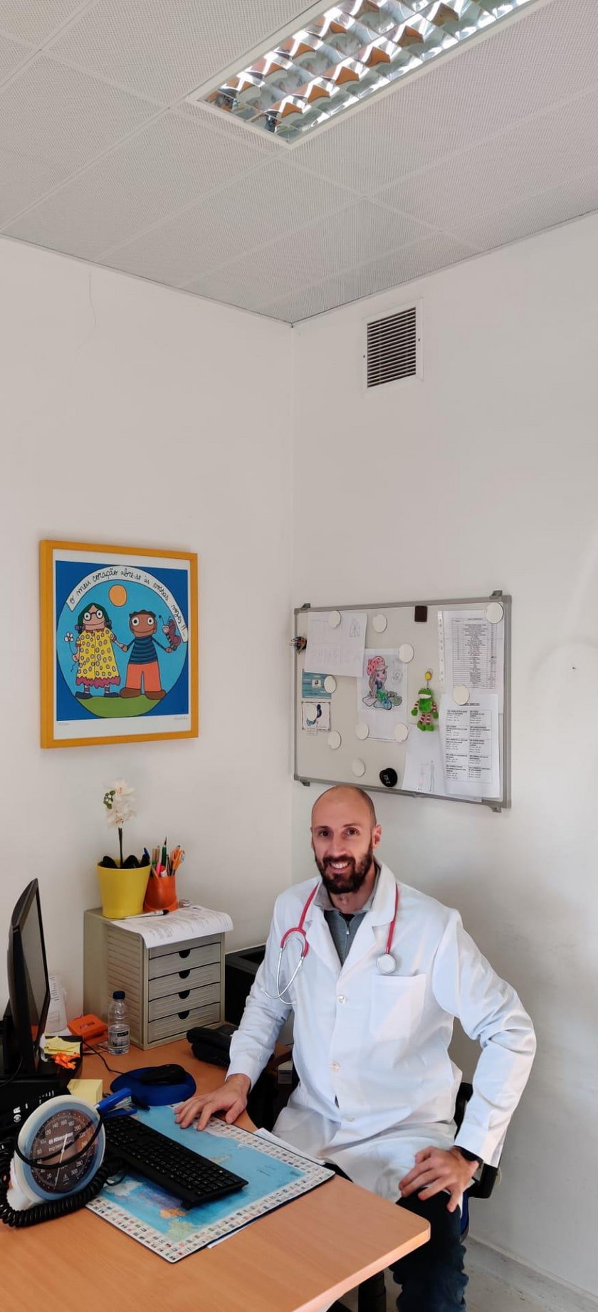 Portugalczyk pracuje jako lekarz w centrum zdrowia w Sacavem pod Lizboną