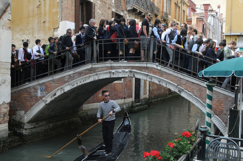 Turyści w Wenecji