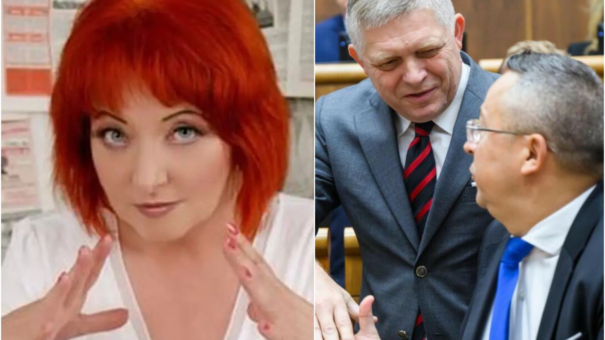 Numerologička Daniela Paculíková, premiér Robert Fico a minister financií Ladislav Kamenický