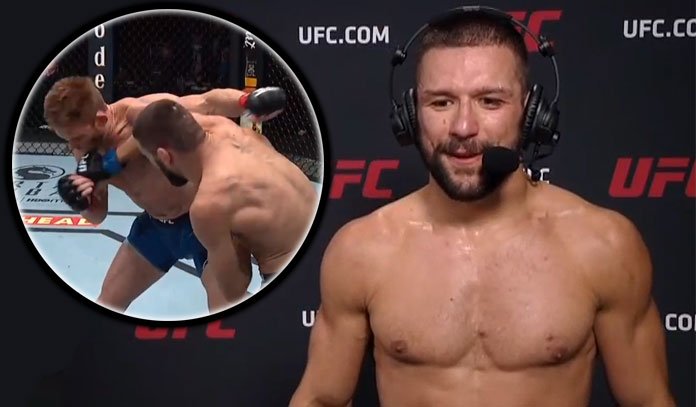 „Będę kolejnym mistrzem UFC!” Podekscytowany Gamrot po świetnej wygranej na UFC Vegas 23 (WIDEO)