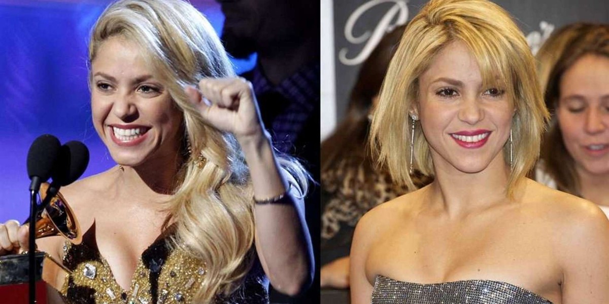 Shakira z krótkimi włosami