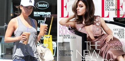 Mila Kunis na okładce "Elle". Znowu schudła?!