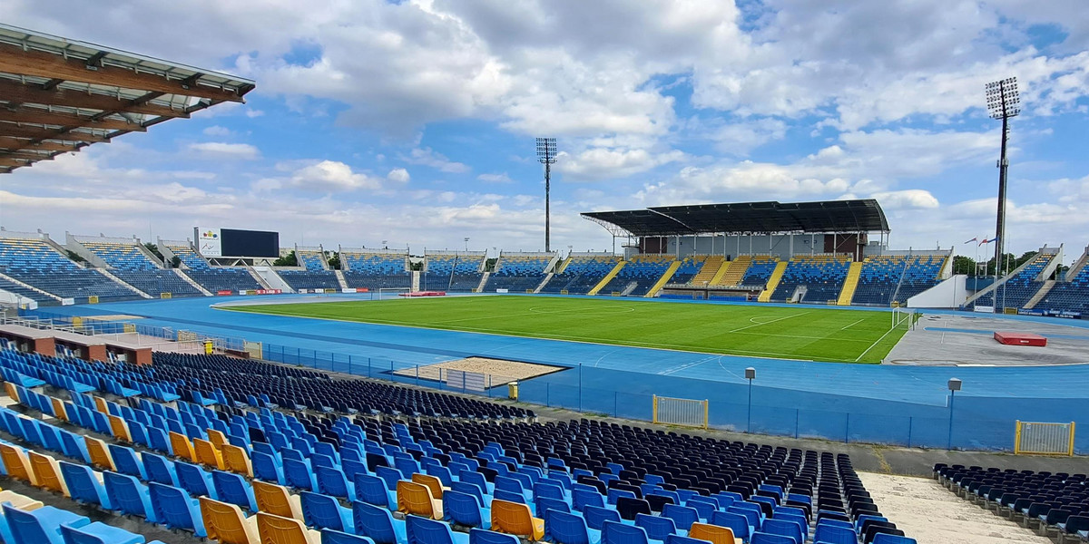 Stadion Zawiszy Bydgoszcz.