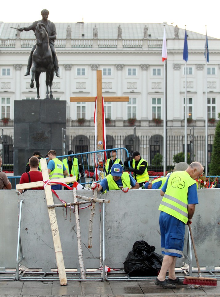 WARSZAWA PAŁAC PREZYDENCKI KRZYŻ