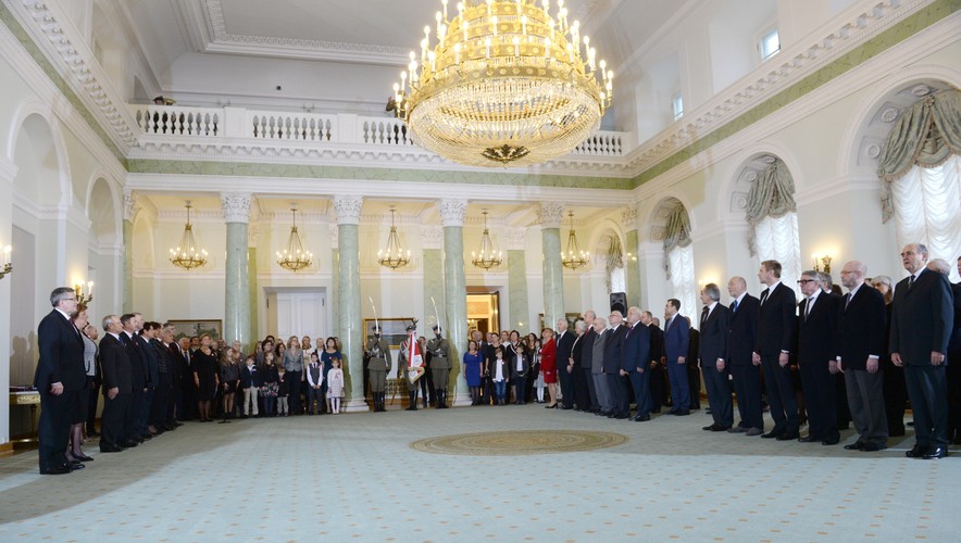 Wręczenie odznaczeń państwowych w Pałacu Prezydenckim w Warszawie