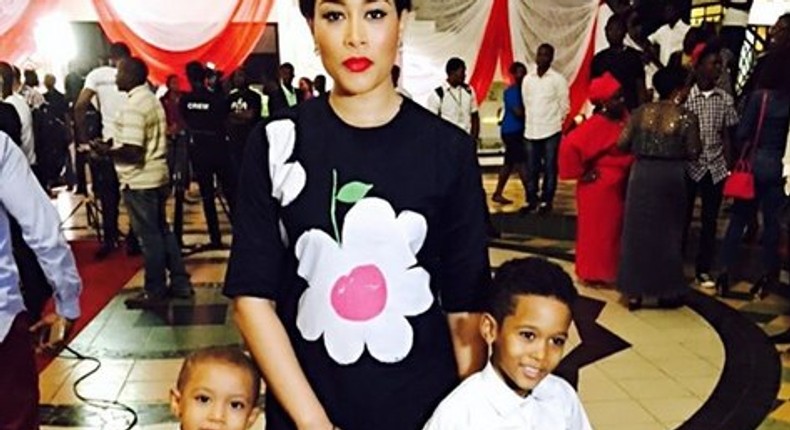 Adunni Ade and her sons