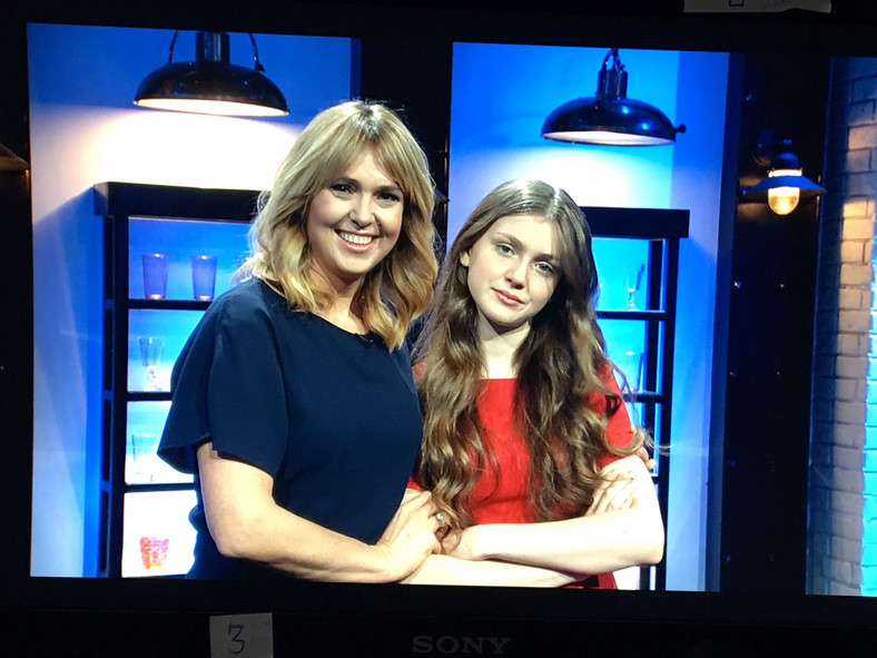 Ewa Wachowicz i jej córka Aleksandra Osuchowska na planie programu "Top Chef" w 2016 roku