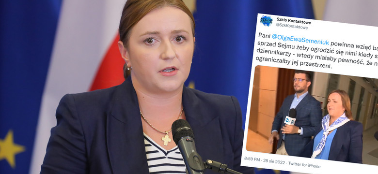 Nerwowo na korytarzu w TVN. Minister nie chciała odpowiadać. "Proszę za mną nie iść" [WIDEO]