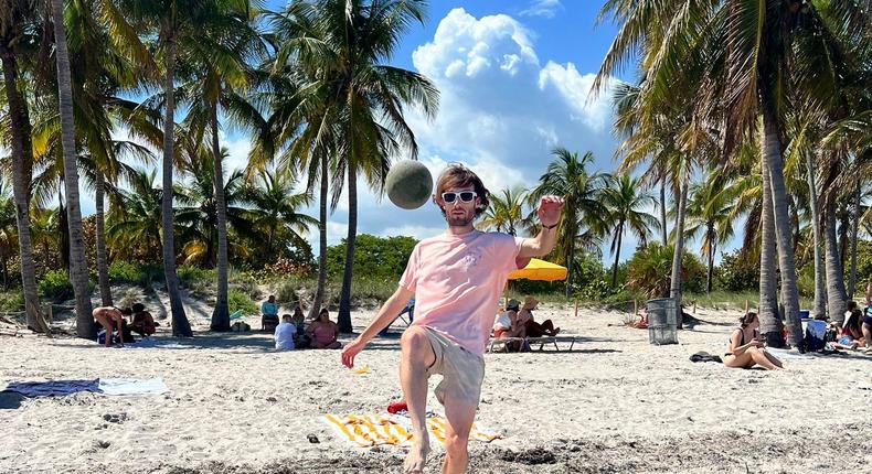 Derek Edwards, a 28-year-old teacher who moved from Denver to Miami, prefers the warmer weather.Courtesy of Derek Edwards