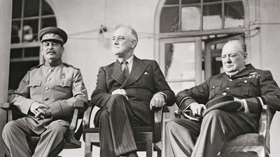 Józef Stalin, Franklin Delano Roosevelt i Winston Churchill