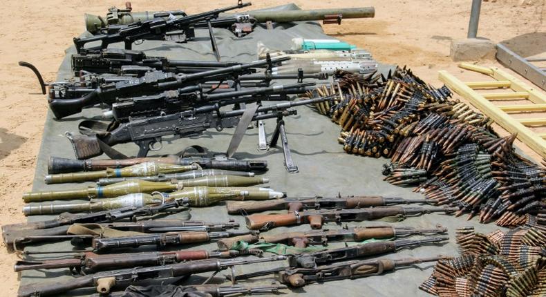 2 AK-47 rifles, 38 rounds of 7.62 mm special ammunition, AK-47 Magazines, one Improvised Explosive Device and one motorcycle was recovered from the operation