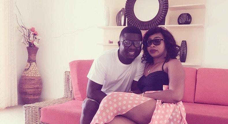 Seyi Law and his wife at Inagbe Resorts 