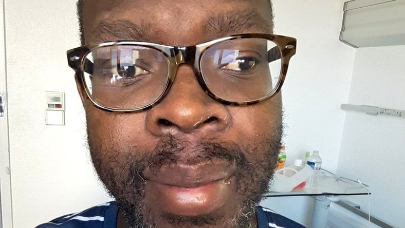 Photo shared by Kibra MP Ken Okoth after follower asked about his condition (Twitter)