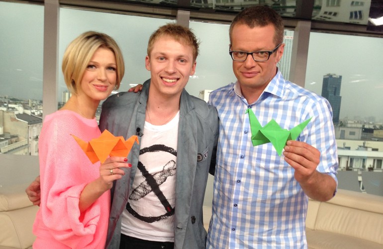 Magda Mołek, pomysłodawca akcji Igor Herbut i Marcin Meller