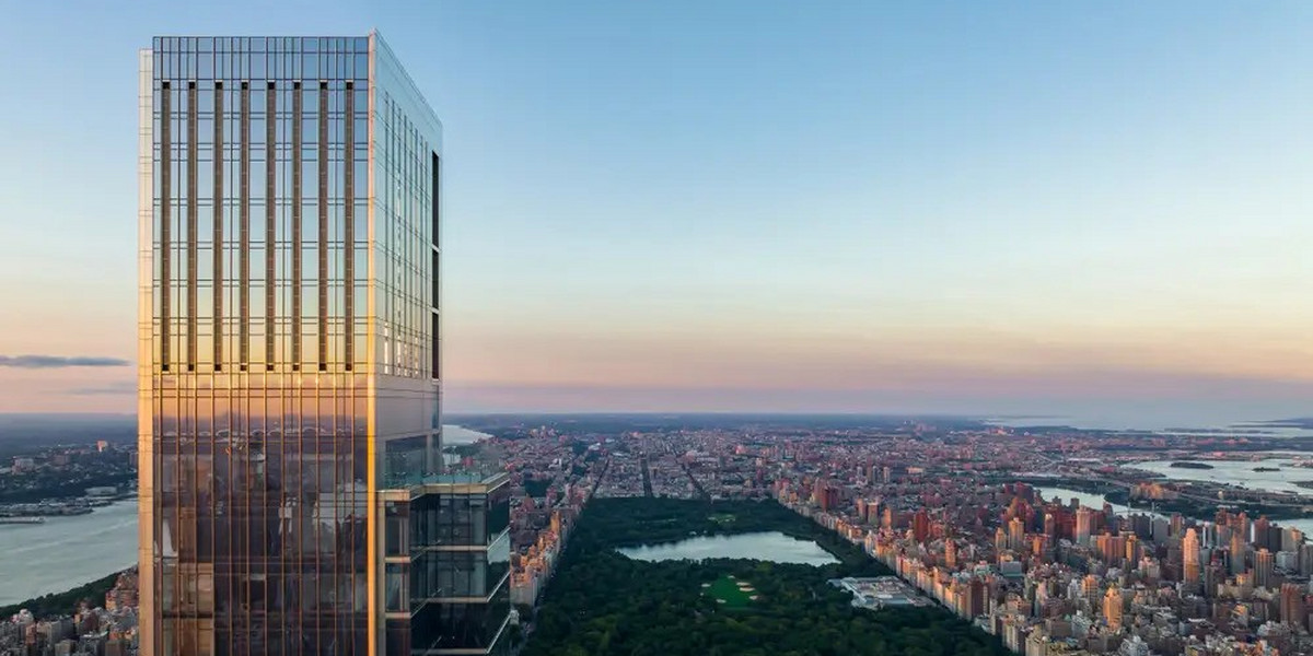 Najwyżej położony trzypoziomowy dom na świecie znajduje się w Central Park Tower w Nowym Jorku na piętrach 129-131