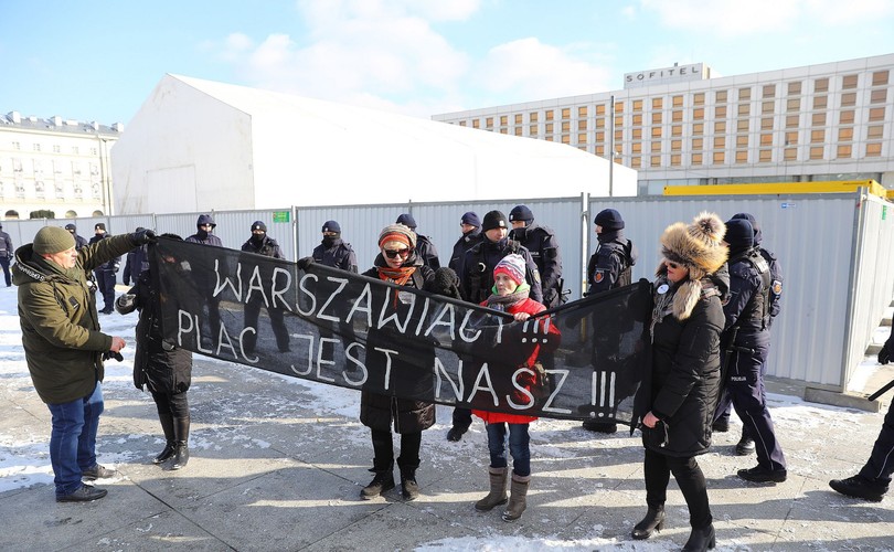 Protest w Warszawie