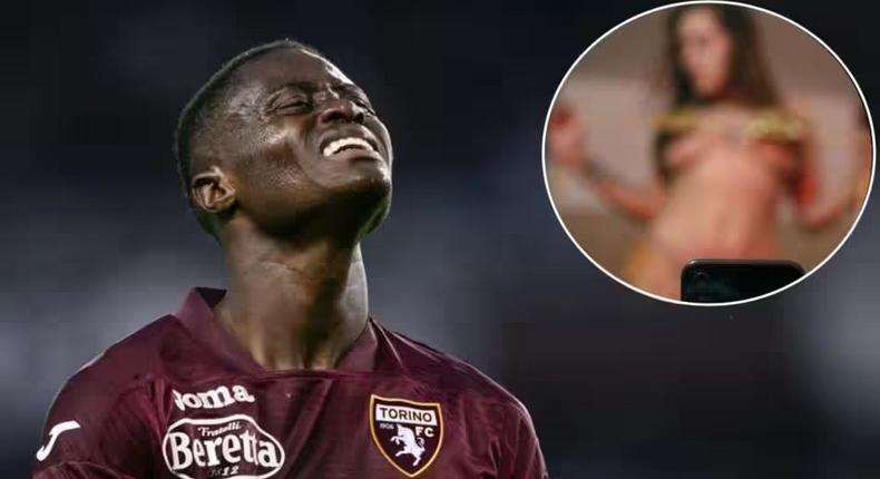 L'attaquant de Torino, Demba Seck / Dagospia