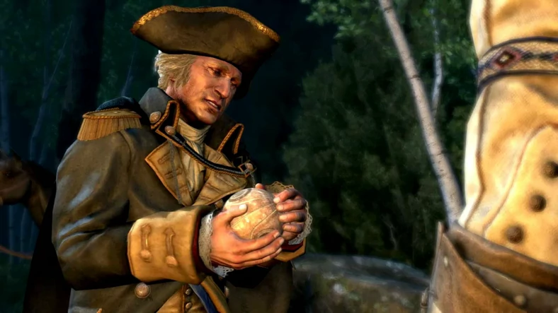 Assassin's Creed III - George Washington trzyma Fragment Edenu