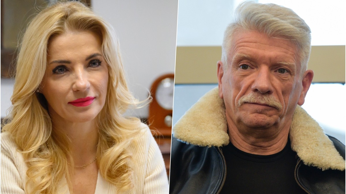 Ministerka kultúry Martina Šimkovičová a herec Richard Stanke. 