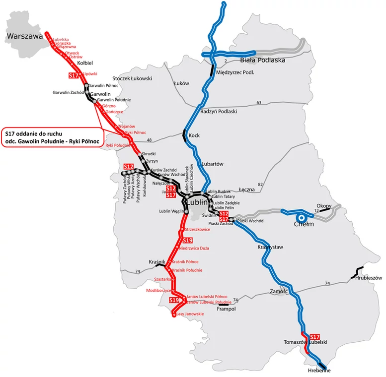 S17 Garwolin Południe - Ryki Północ 