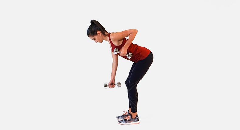 alternating bent over row