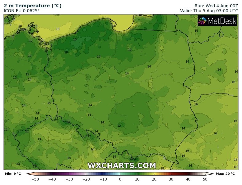 Ranek na północy zapowiada się rześko