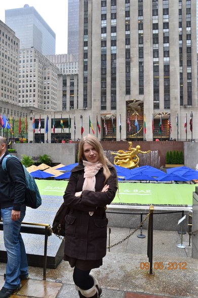 Ola Rakowicz w Rockefeller Center