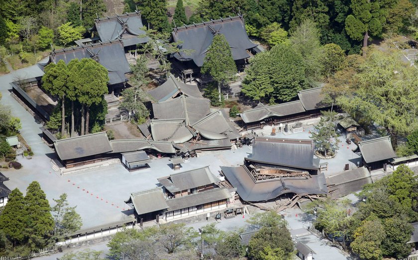 Potężne trzęsienie ziemi w rejonie miasta Kumamoto na południu Japonii