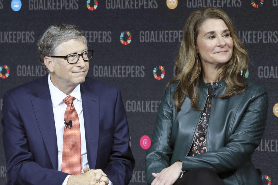 Melinda Gates i Bill Gates, 14.05.2018, Nowy Jork. Małżeństwo Gatesów poinformowało opinię publiczną, że zamierza się rozwieść