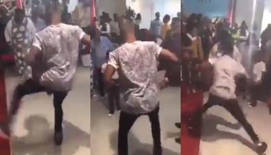 'Rasta' man’s 'ungodly' dance moves bring church service to a halt (video)
