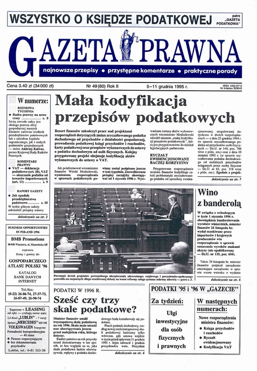 Okładka Dziennika Gazety Prawnej