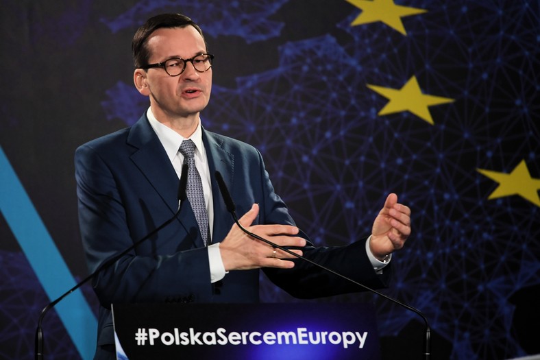 Morawiecki podczas przemówienia w Bydgoszczy