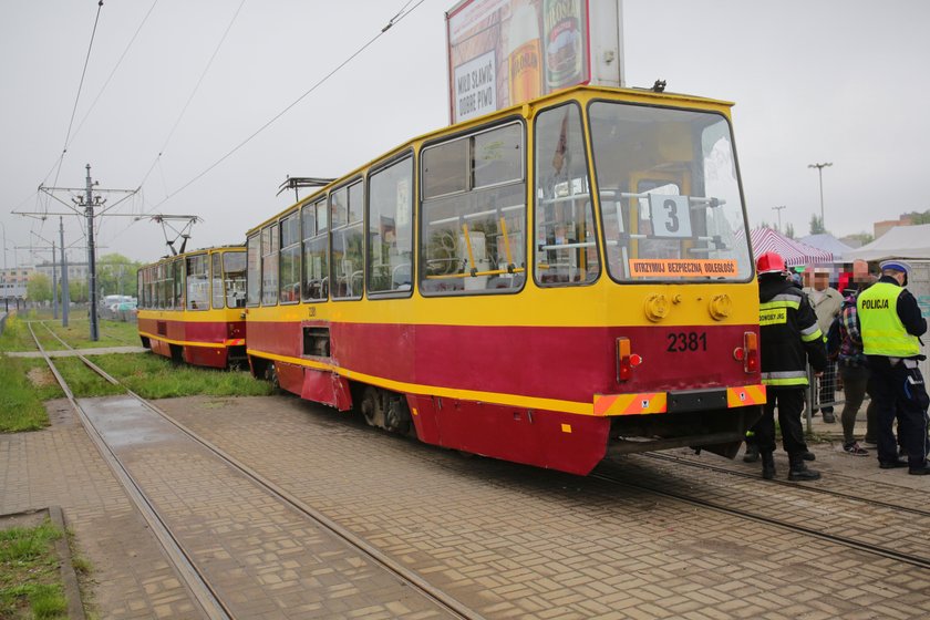 Katastrofa w Łodzi. Wykolejenie tramwaju MPK. Są ranni