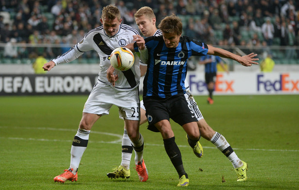 Liga Europy: Legia Warszawa zremisowała z Club Brugge 1:1