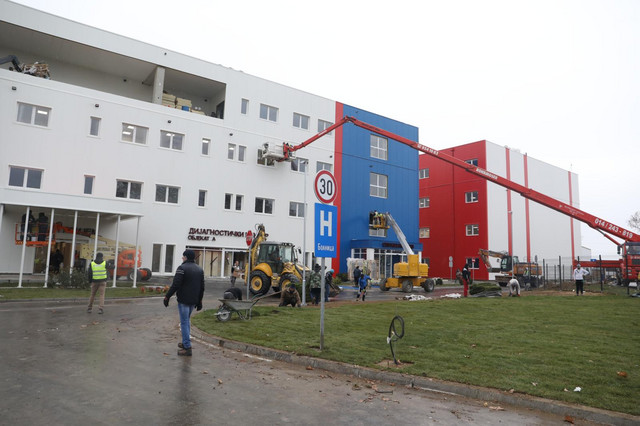 Construction of the hospital began on August 1