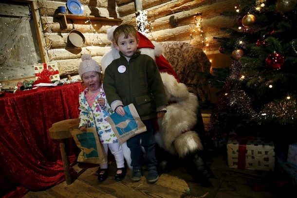 Wider Image: Santa Claus is coming to town