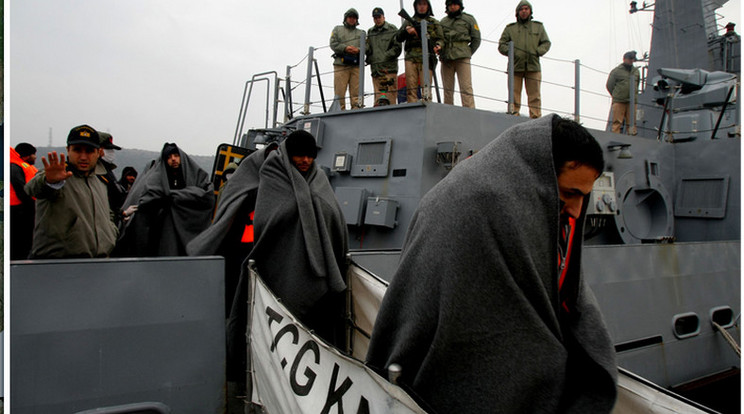 A görögök napi százszámra vitték vissza a Törökországból hozzájuk menekült külföldieket /Fotó: AFP